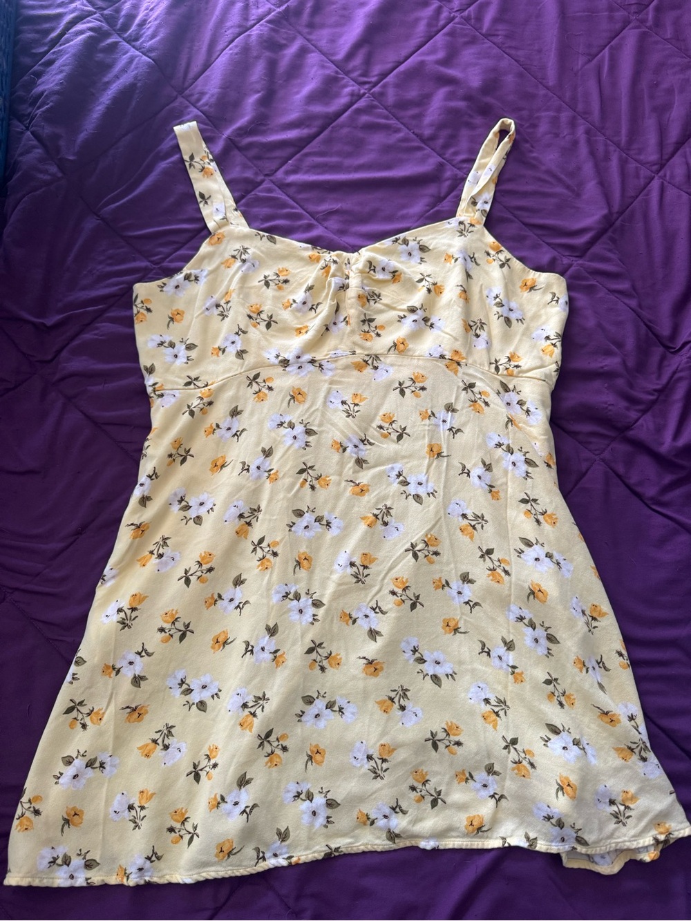Old Navy Yellow Floral Mini Dress